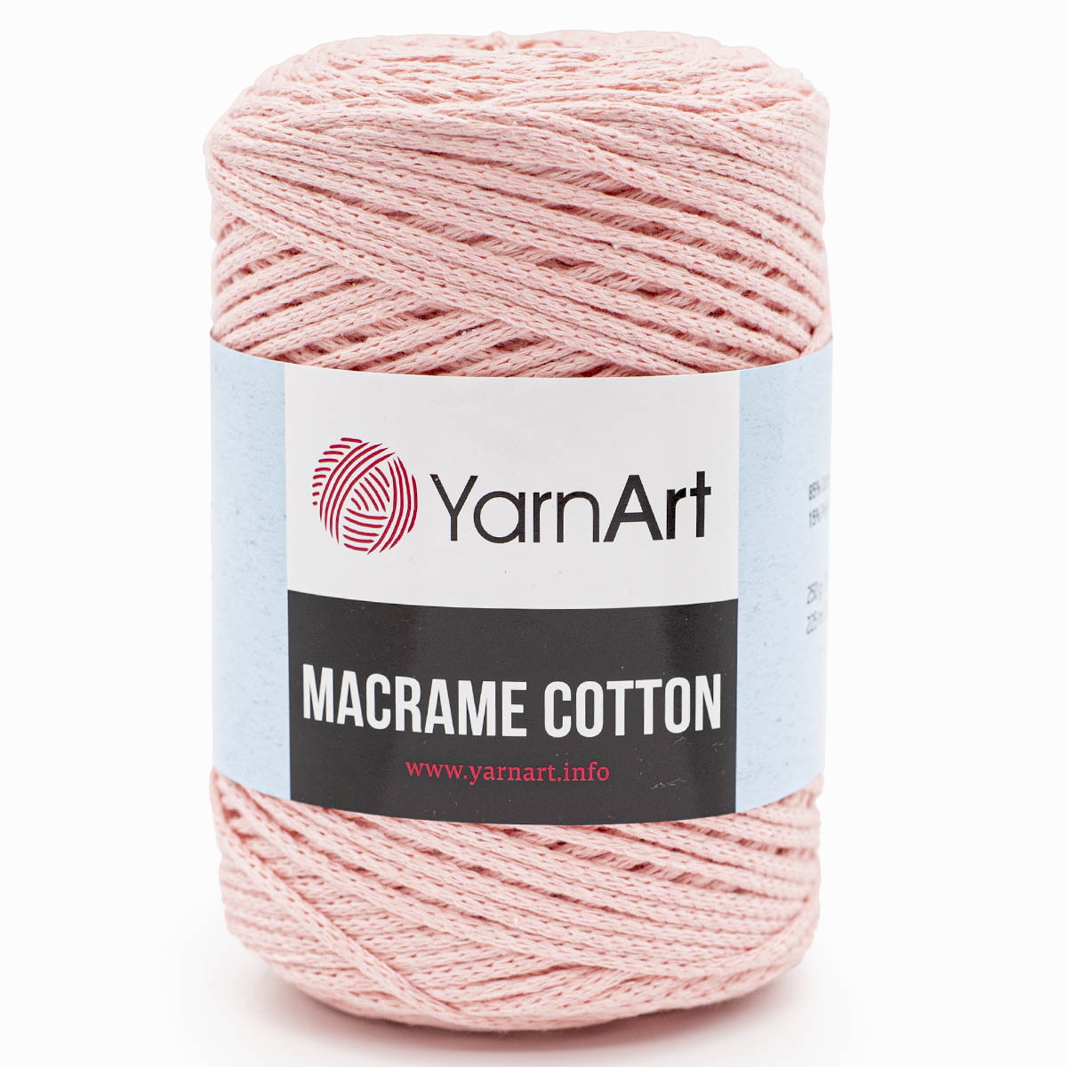 Пряжа YarnArt Macrame Cotton в виде шнура 250 г 225 м 767 розовый 4 мотка - фото 6