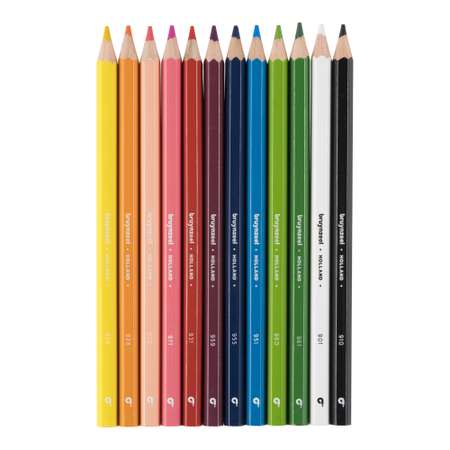 Набор цветных карандашей BRUYNZEEL Kids Mega 12 цветов в картонной упаковке
