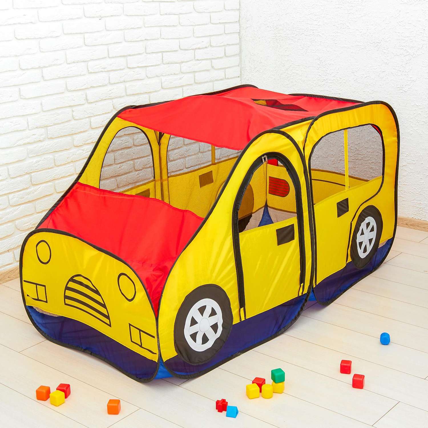 Игровая палатка Zabiaka «Авто» цвет красно-желтый - фото 5