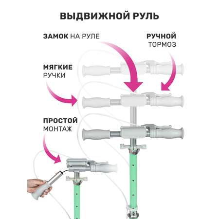 Самокат двухколесный складной CITYRIDE 120/120