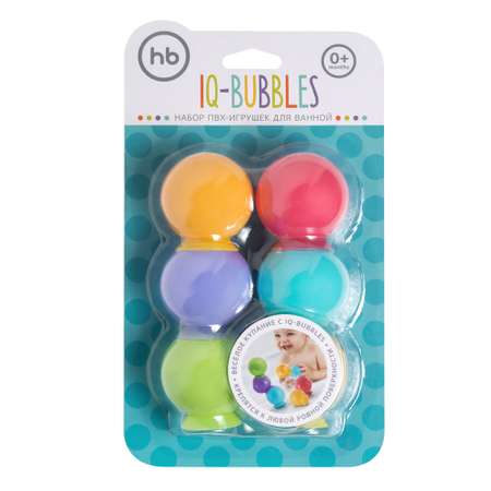 Набор игрушек для ванной Happy Baby IQ-Bubbles 6предметов 32017