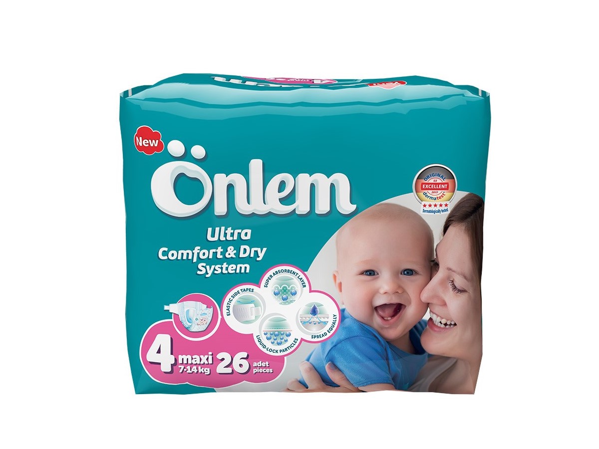 Детские подгузники Onlem макси 7-14kg advantage 26 штук - фото 1