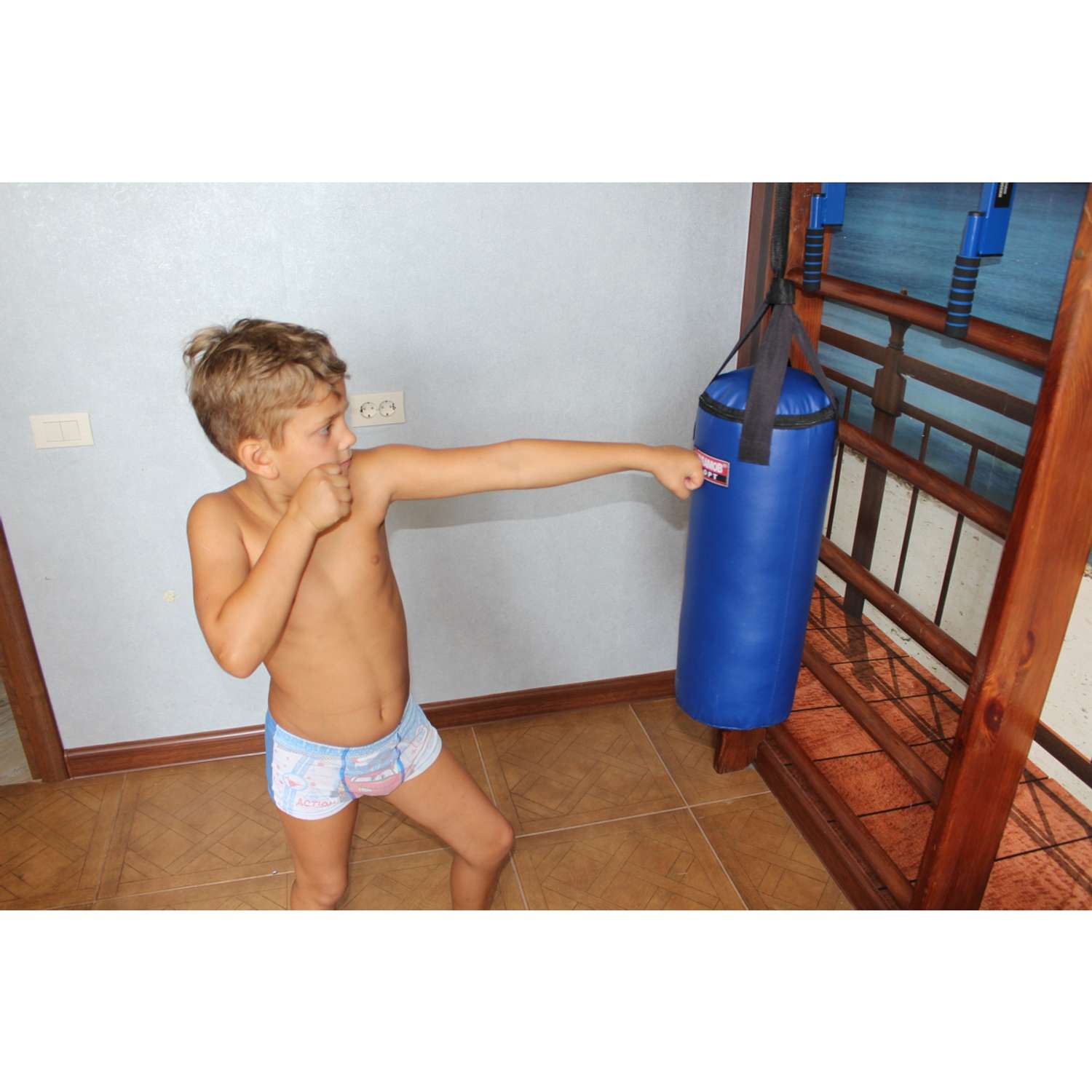 Мешок боксерский Харламов-Спорт Детский вес 5 кг синий - фото 2