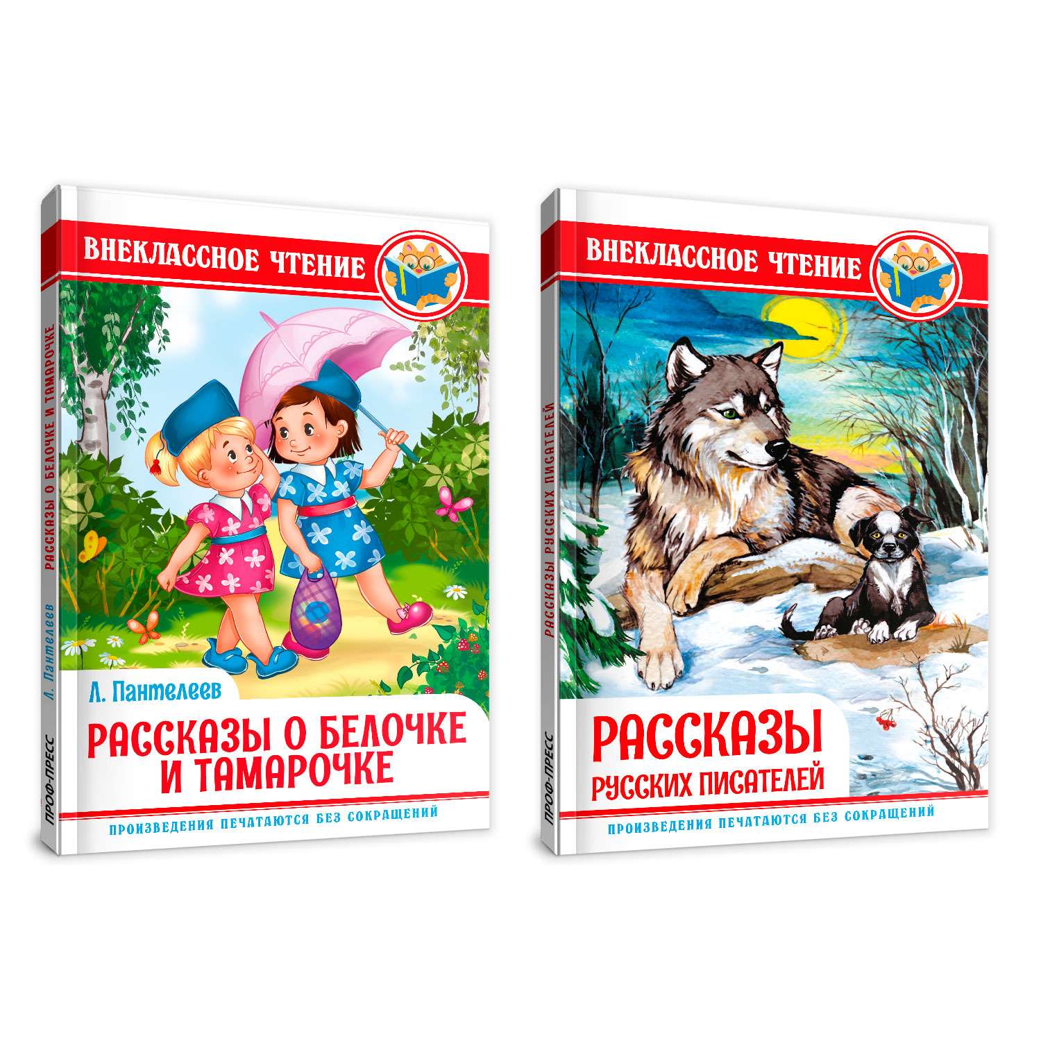 Набор книг Проф-Пресс Внеклассное чтение О белочке и Тамарочке+Рассказы русских писателей - фото 1