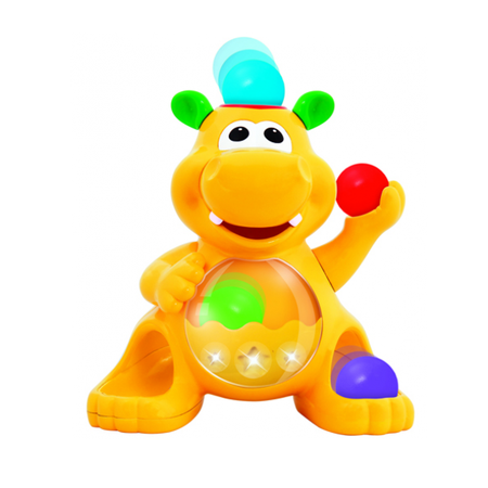 Игрушка развивающая Kiddieland Забавный бегемот с шарами 049890