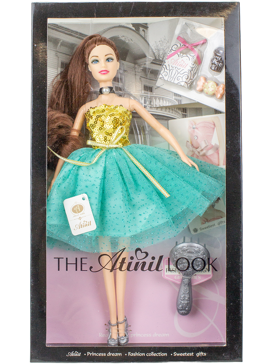 Кукла в платье Story Game WX102-2/коричневый WX102-2/коричневый - фото 3