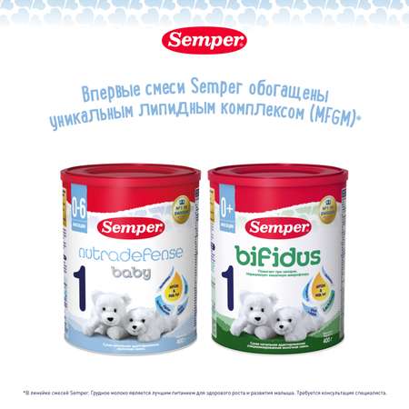 Смесь Semper Nutradefense Baby 1 молочная 400г с 0месяцев