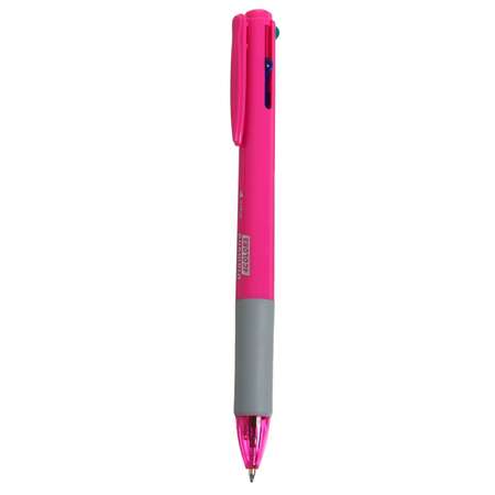 Ручка Sima-Land автоматическая 4-х цветная розовый