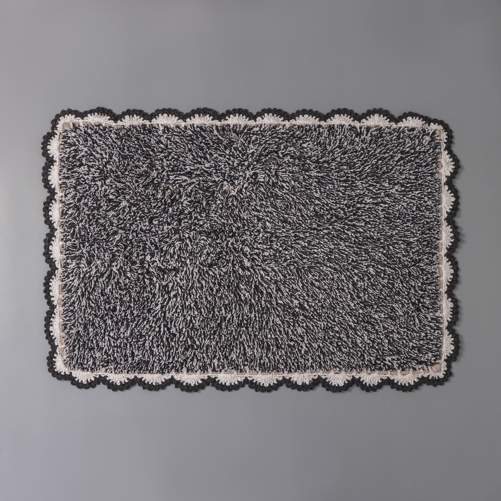 Коврик Доляна для ванной «Тэя» 50×80 см 100% хлопок цвет чёрный - фото 3