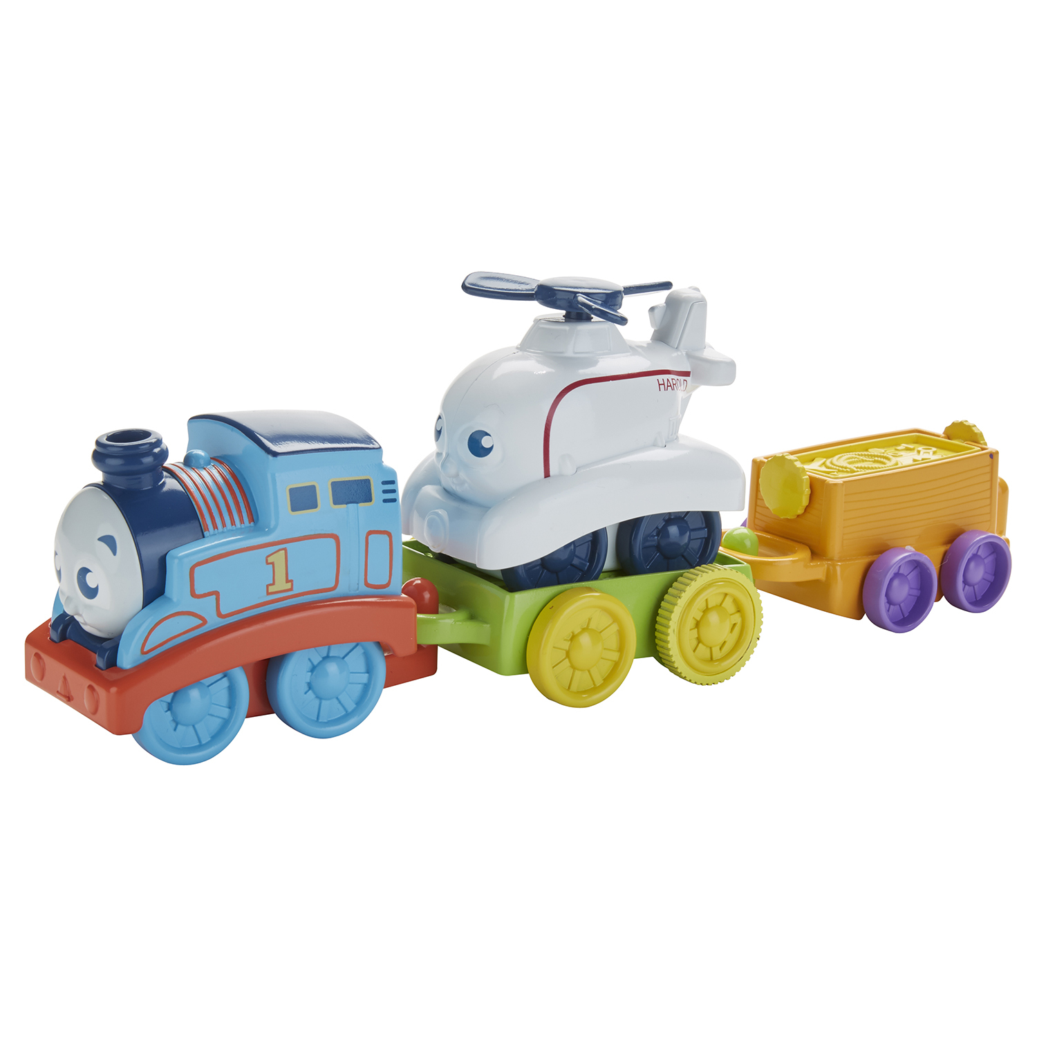 Набор игровой Thomas & Friends Мой первый Томас Томас и Гарольд FKM91  купить по цене 399 ₽ в интернет-магазине Детский мир