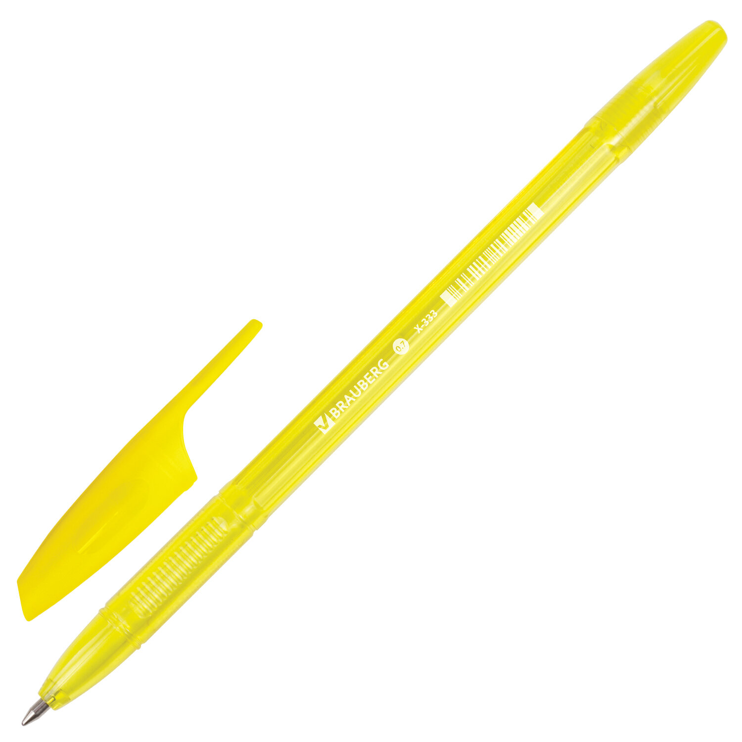 Ручки шариковые Brauberg X-333 Neon Комплект 50 штук Синяя корпус ассорти линия 0.35 мм - фото 8