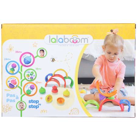 Развивающая игрушка LALABOOM Разноцветные дуги для малыша 13 деталей