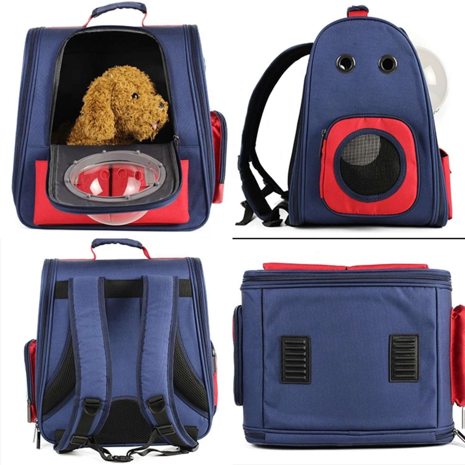 Рюкзак для перевозки животных ZDK синий - фото 6