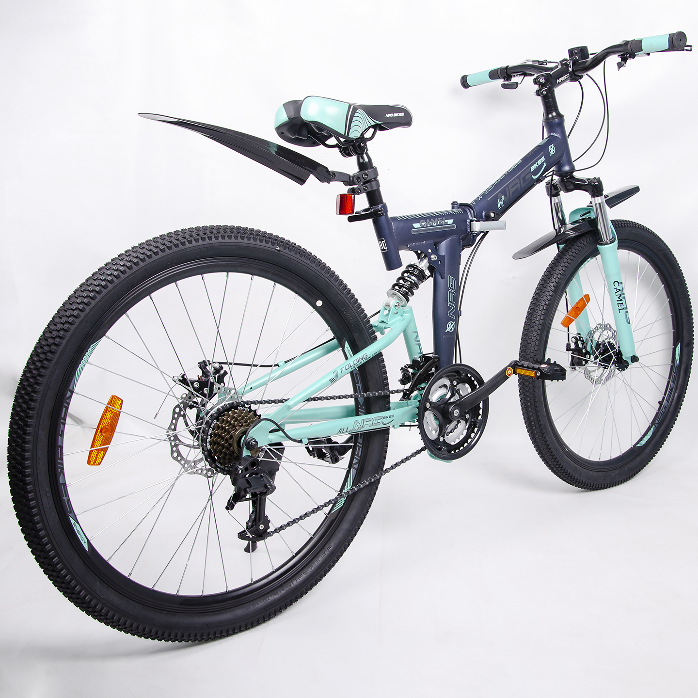 Велосипед NRG BIKES CAMEL 26 black-mint-gray - фото 15