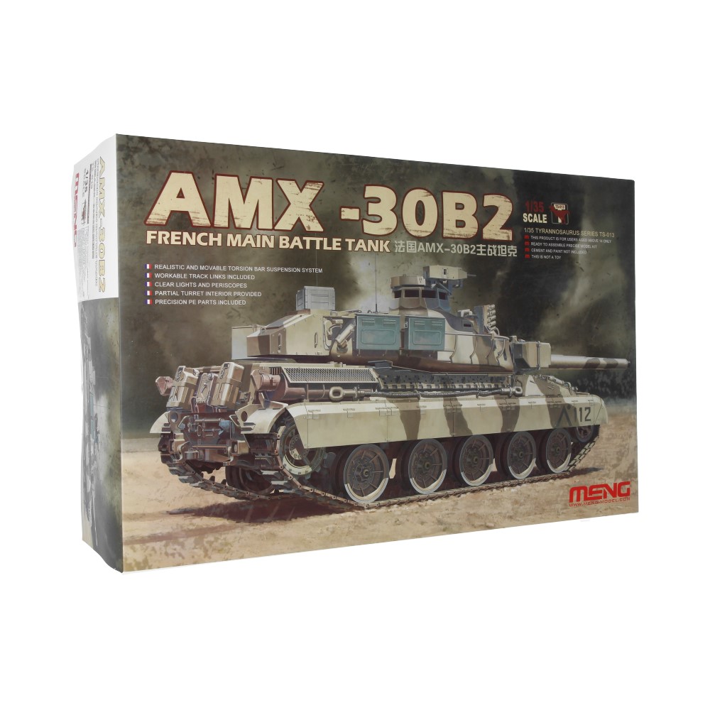 Сборная модель MENG TS-013 танк AMX-30B2 1/35 24289986142 - фото 1