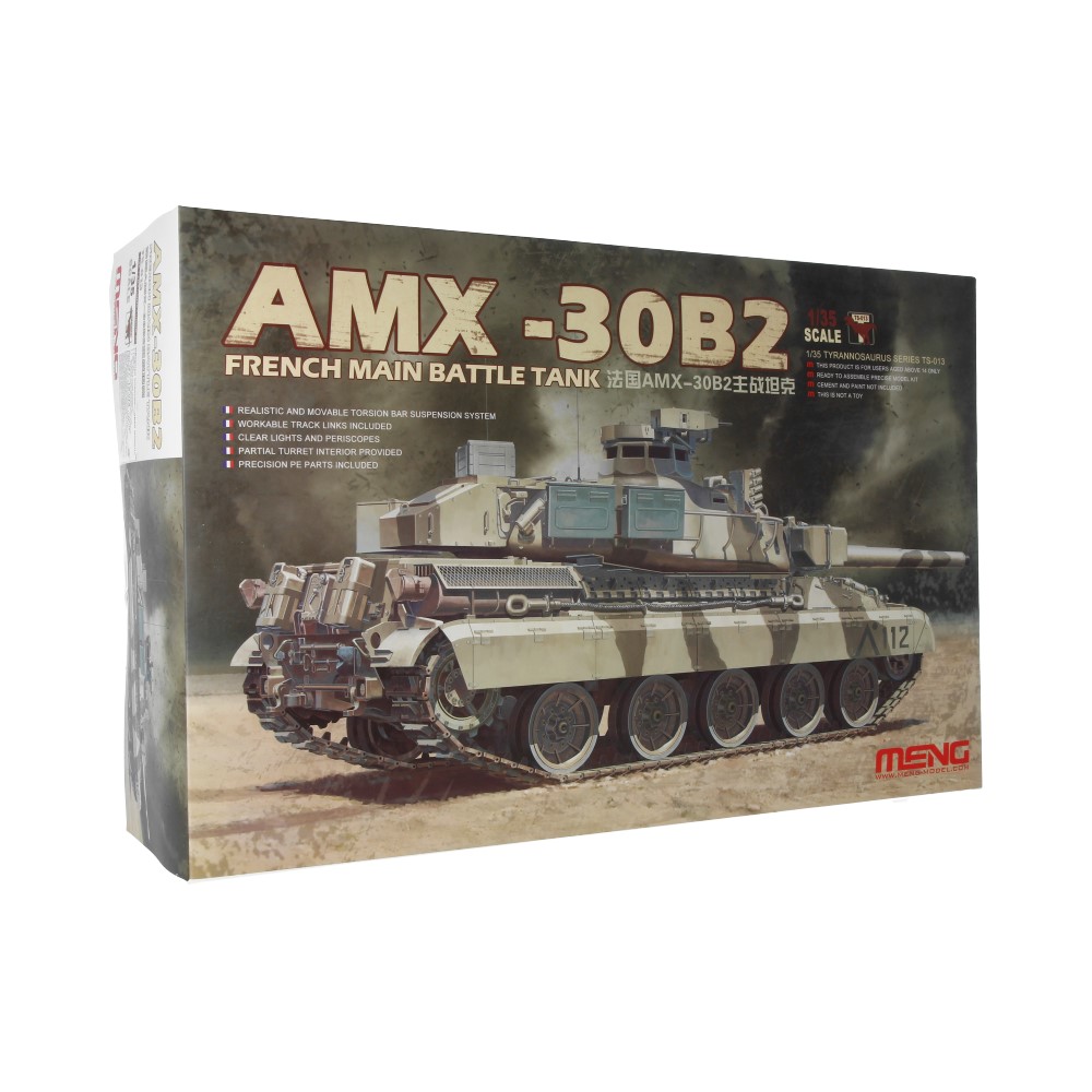 Сборная модель MENG TS-013 танк AMX-30B2 1/35 купить по цене 5246 ₽ в  интернет-магазине Детский мир