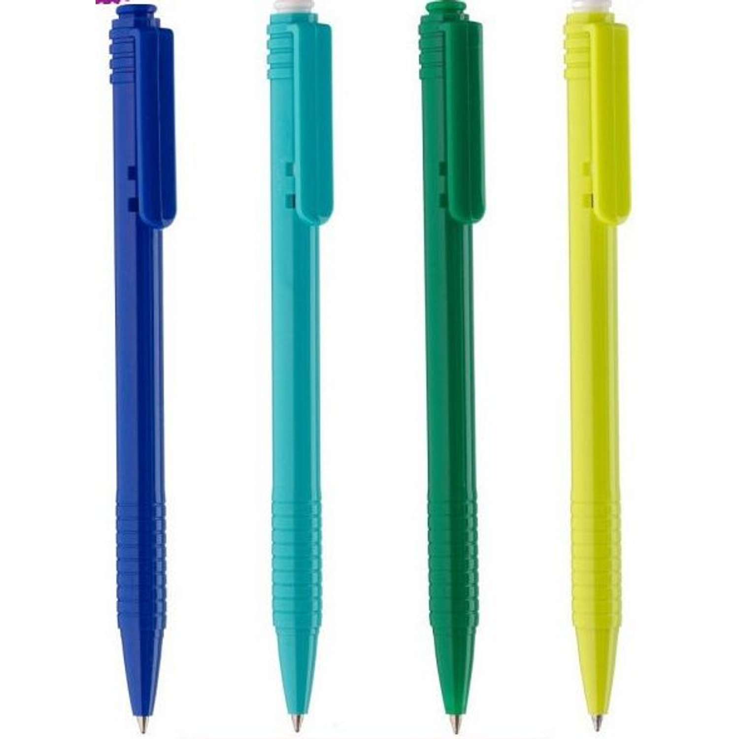 Ручка шариковая автоматическая СОЮЗ Клик 4 шт синяя паста артикул MPK-32-04.2P - фото 1