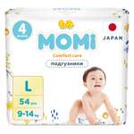 Подгузники Momi Comfort Care L 9-13кг 54шт