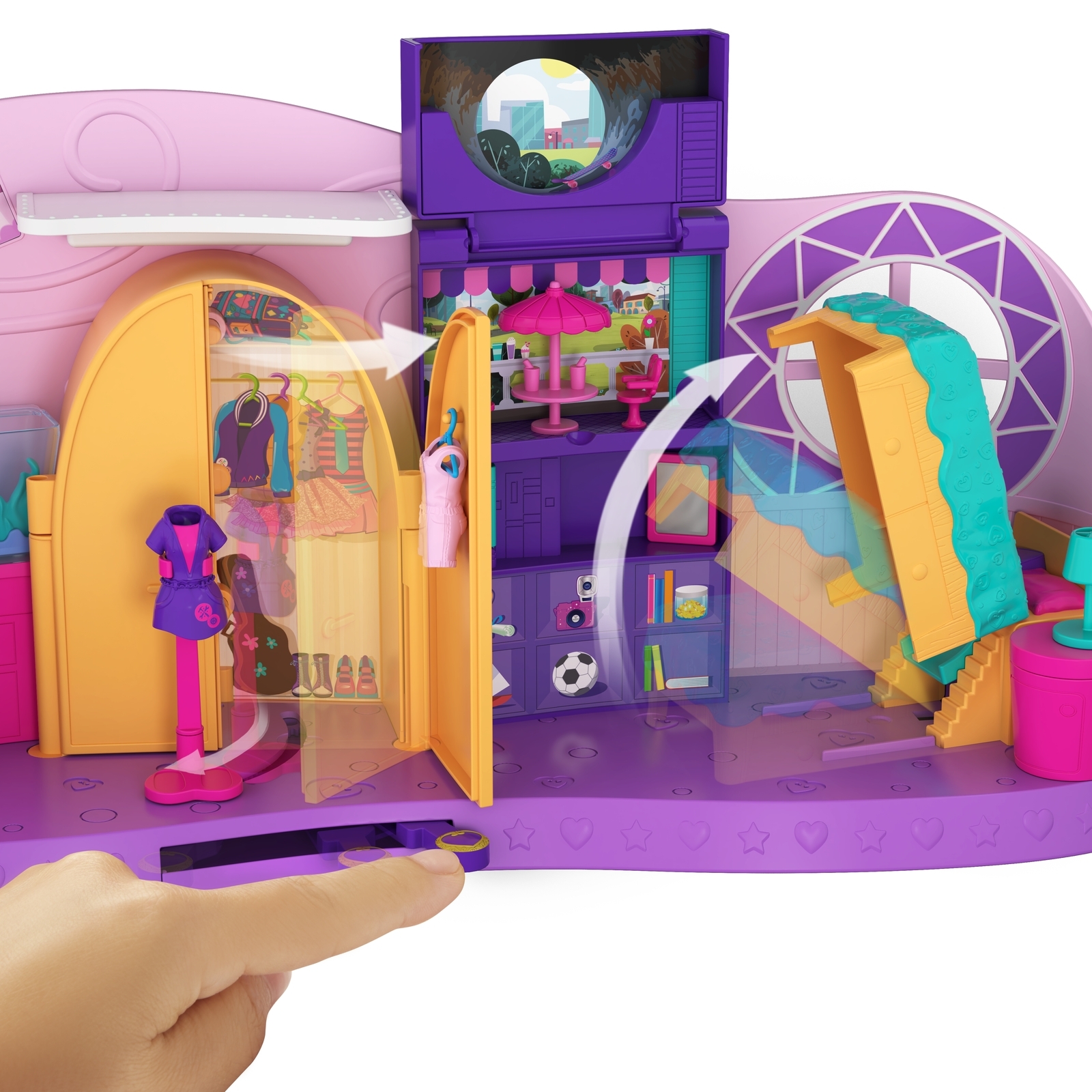 Набор игровой POLLY POCKET Go Tiny Комната FRY98 FRY98 - фото 16