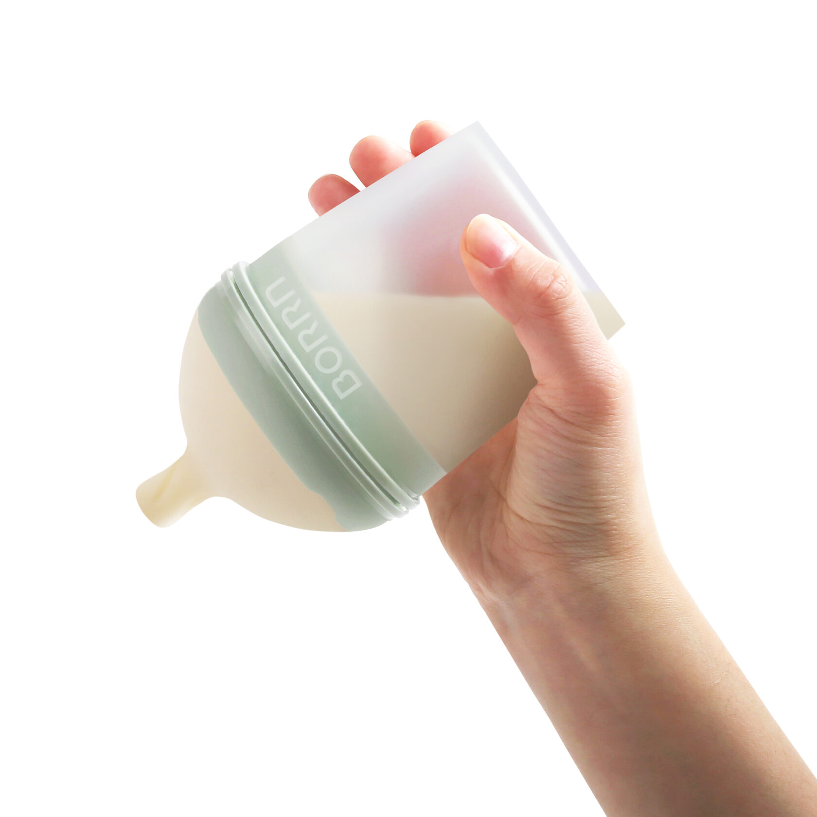 Бутылочка антиколиковая BORRN Baby Feeding Bottle 150 мл зелёная - фото 5