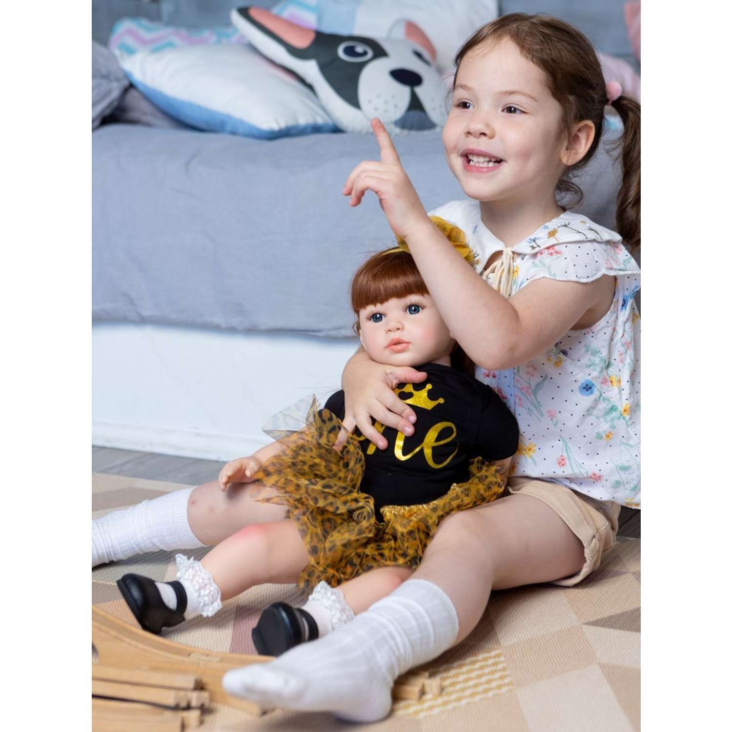 Кукла Реборн Soul Sister виниловая с комплектом одежды и пустышкой пупс для девочек 60 см 123803111 - фото 9