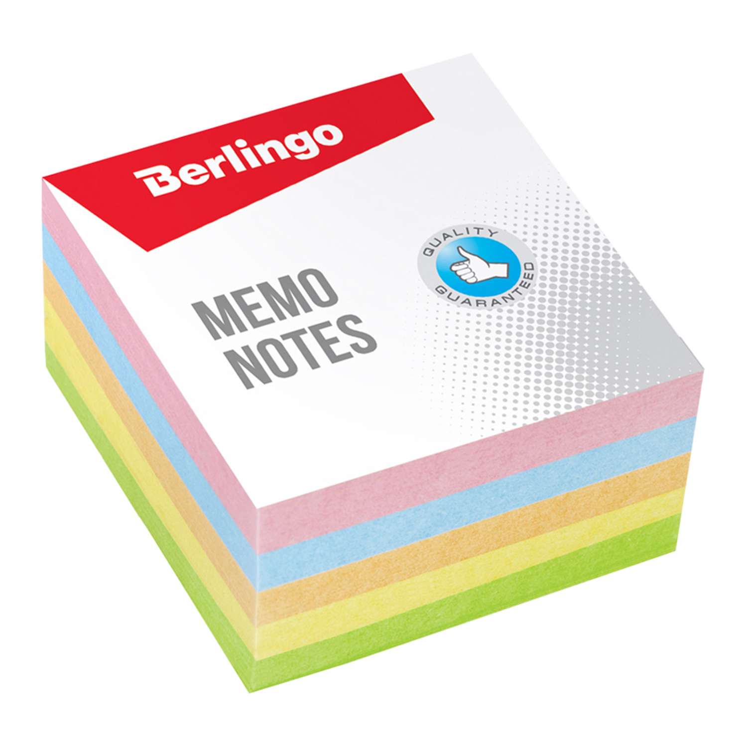 Блок для записи BERLINGO Standard 9х9х45 см цветной - фото 1