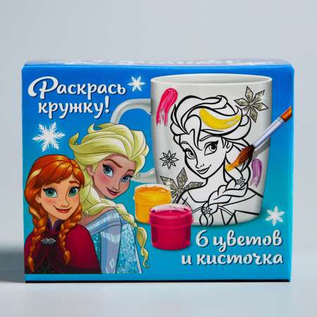 Набор для творчества Disney кружка под раскраску Сказка рядом Холодное сердце Disney