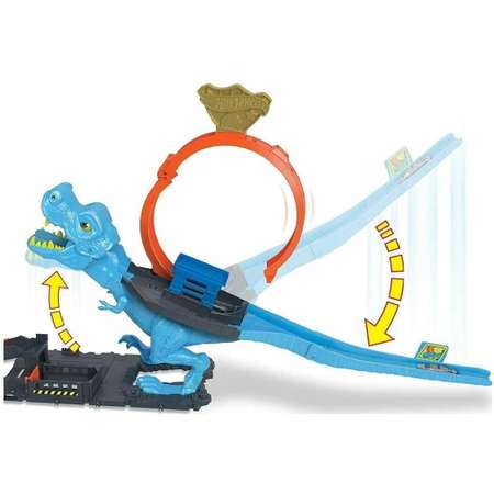 Набор игровой Hot Wheels City T-Rex Loop And Stunt Playset HKX42