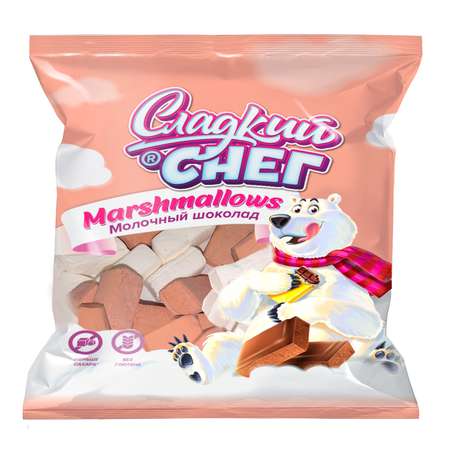 Конфеты неглазированные Сладкий снег Marshmallows со вкусом молочного шоколада 5 шт по 70 г