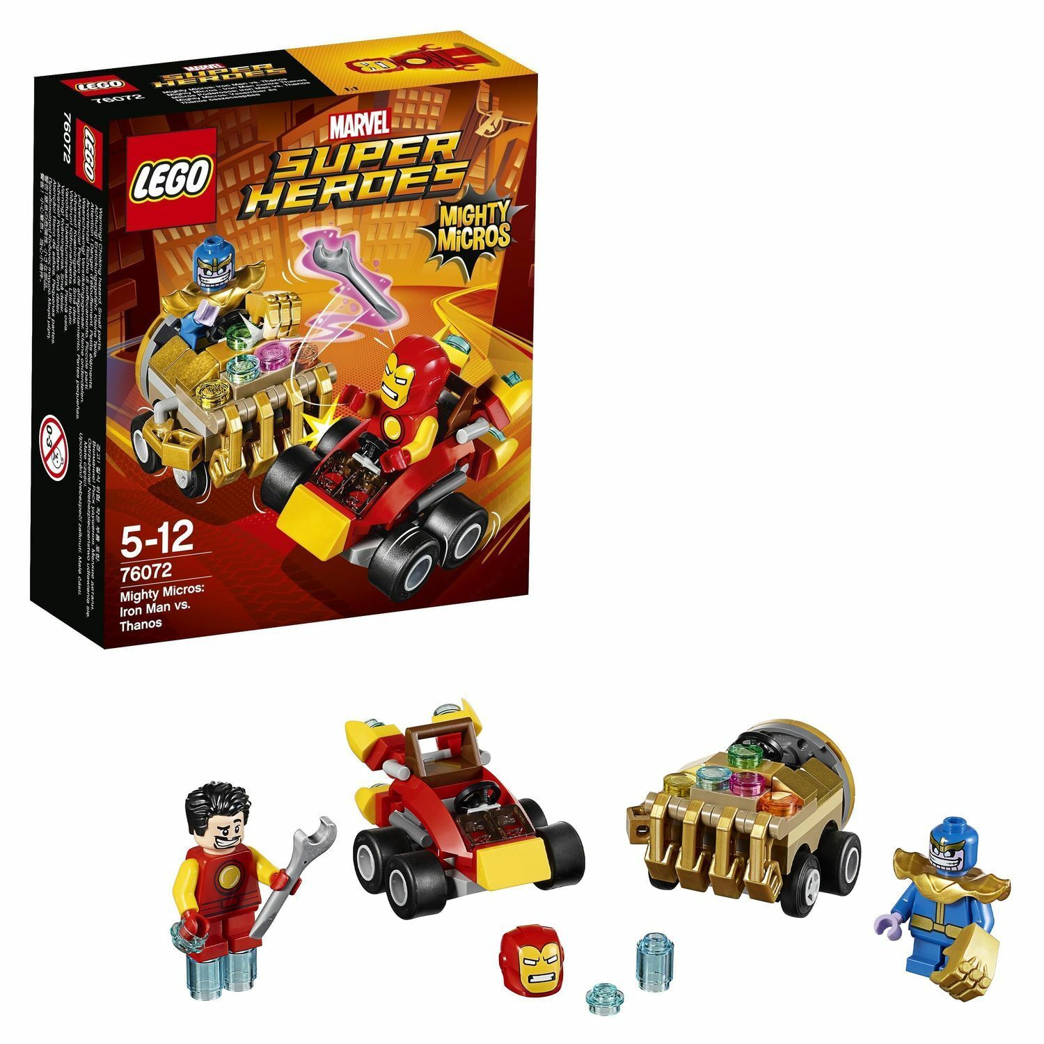 Конструктор LEGO Super Heroes Mighty Micros: Железный человек против Таноса  (76072) купить по цене 799 ₽ в интернет-магазине Детский мир