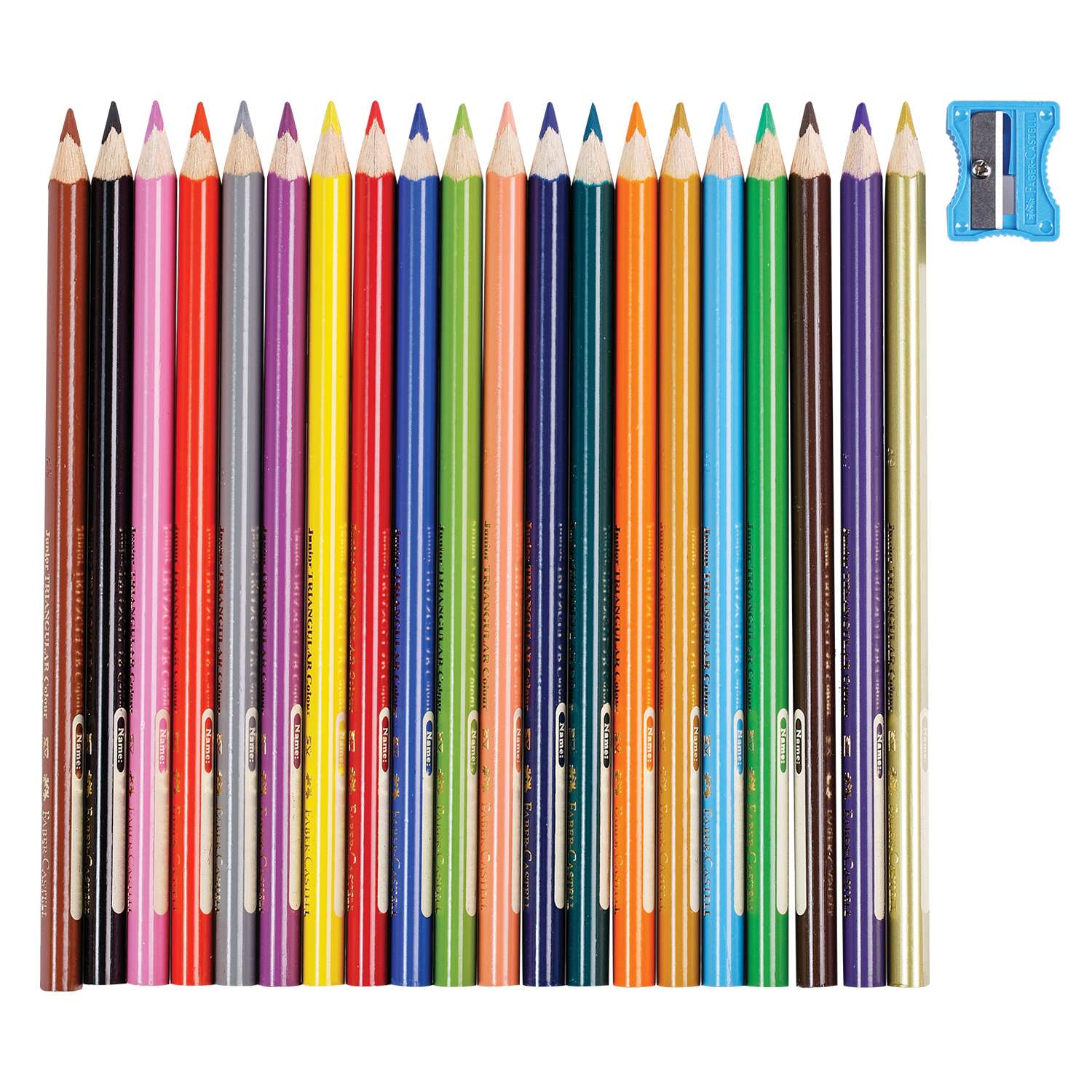 Карандаши цветные Faber Castell Jumbo утолщенные 20цветов +точилка 116520 - фото 2