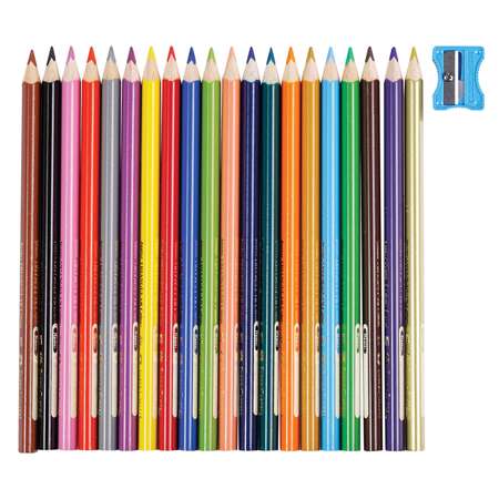 Карандаши цветные Faber Castell Jumbo утолщенные 20цветов +точилка 116520