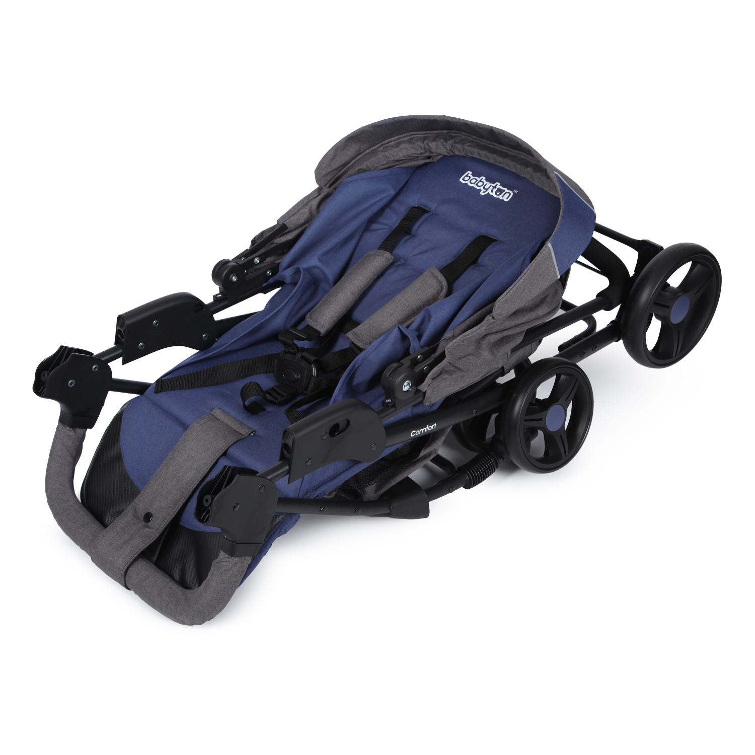 Babyton comfort plus как снять колеса Коляска прогулочная Babyton Comfort Blue-Grey купить по цене 4889 ₽ в интернет-м