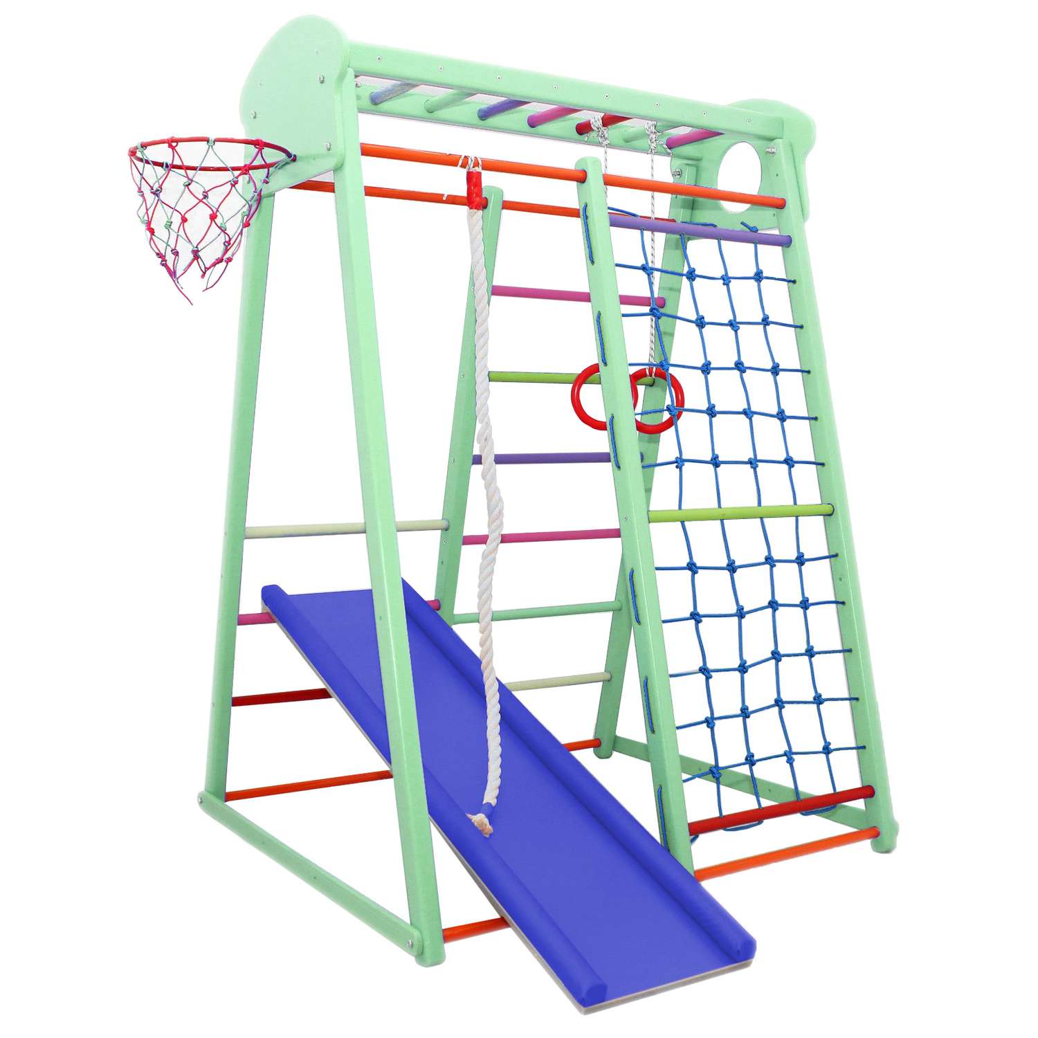 Детский спортивный комплекс Zabiaka Basket. цвет фисташка 3954474 - фото 1