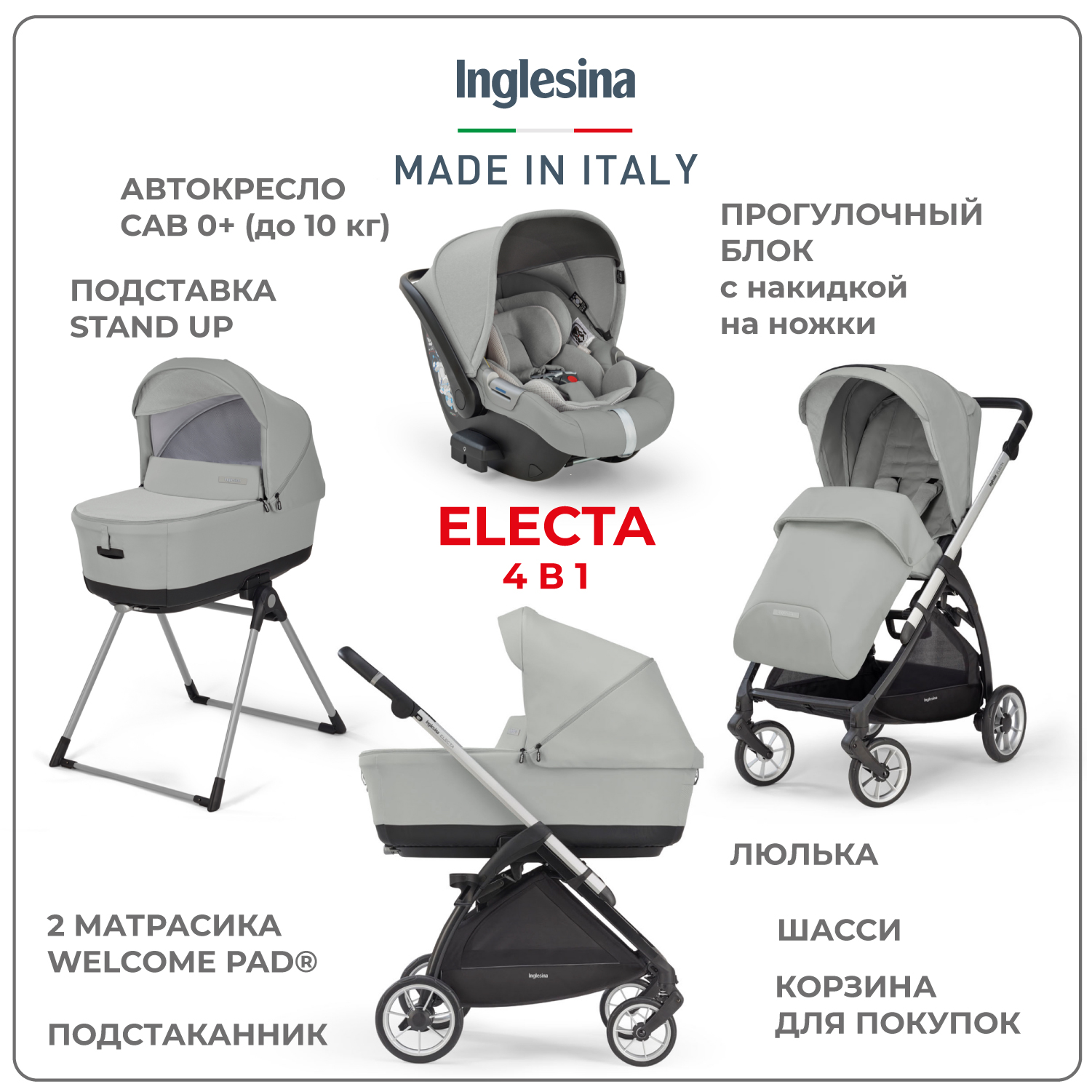 Коляска 3в1 Inglesina Electa - фото 1