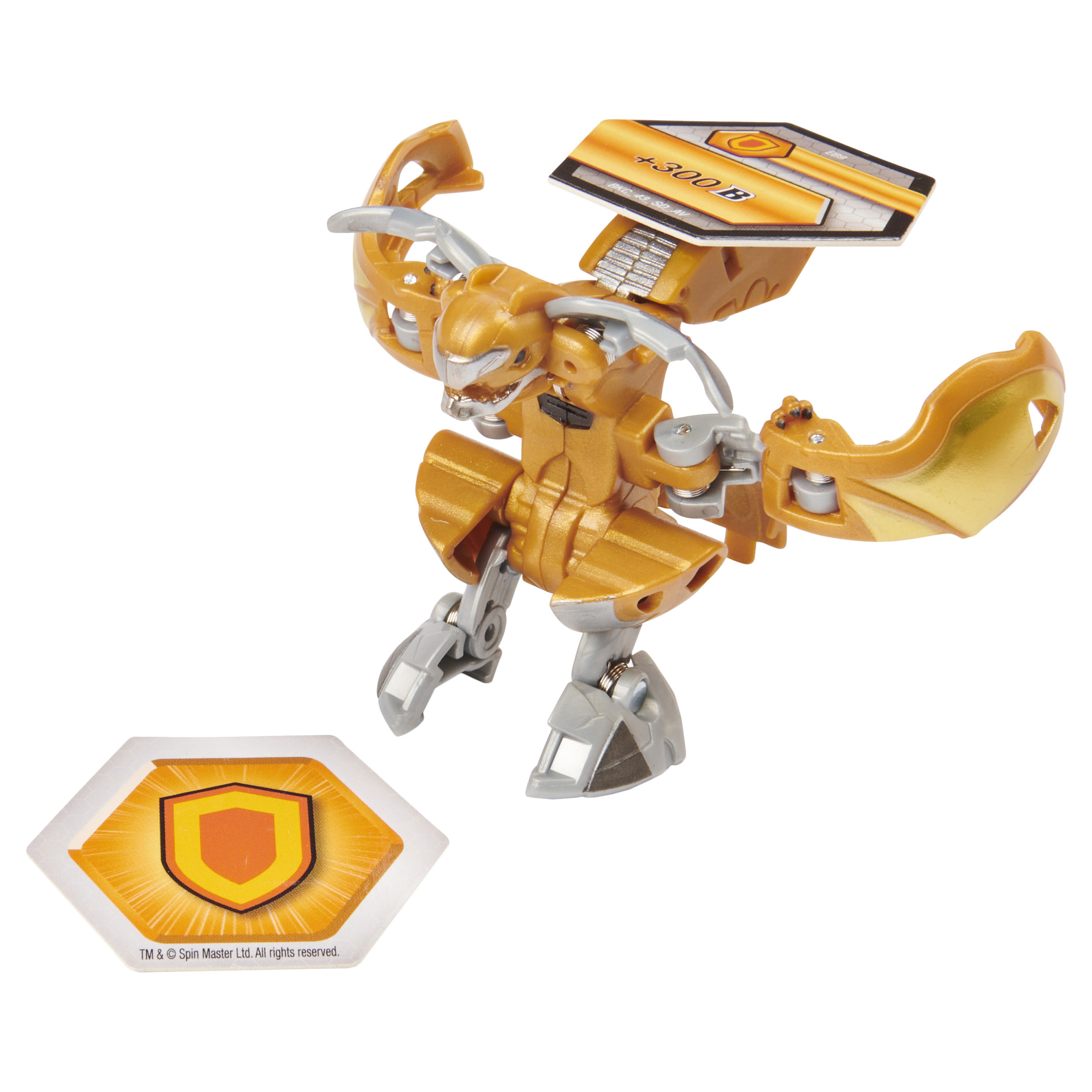 Фигурка-трансформер Bakugan S2 Ультра Harpy Gold 6055885/20124620 - фото 1