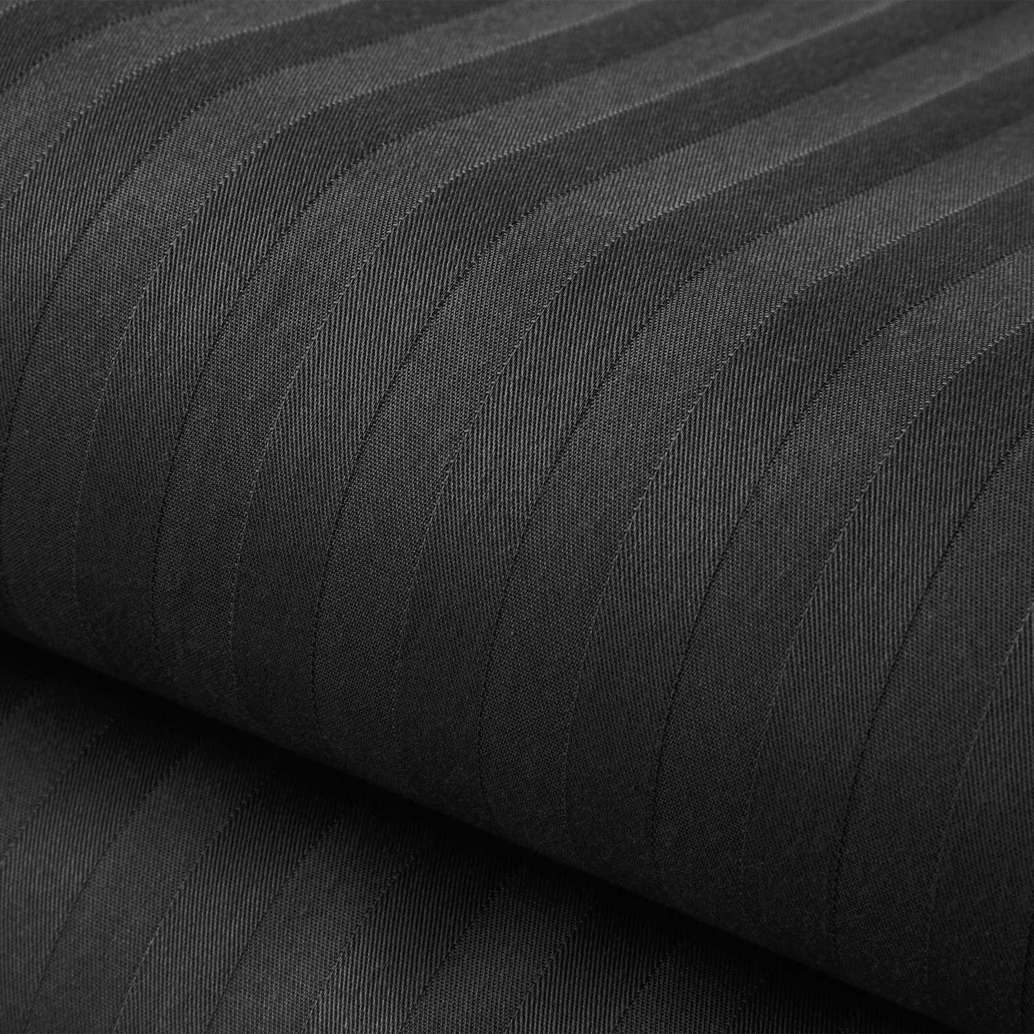 Комплект постельного белья Verossa 1.5СП Black страйп-сатин наволочки 50х70см 100% хлопок - фото 8