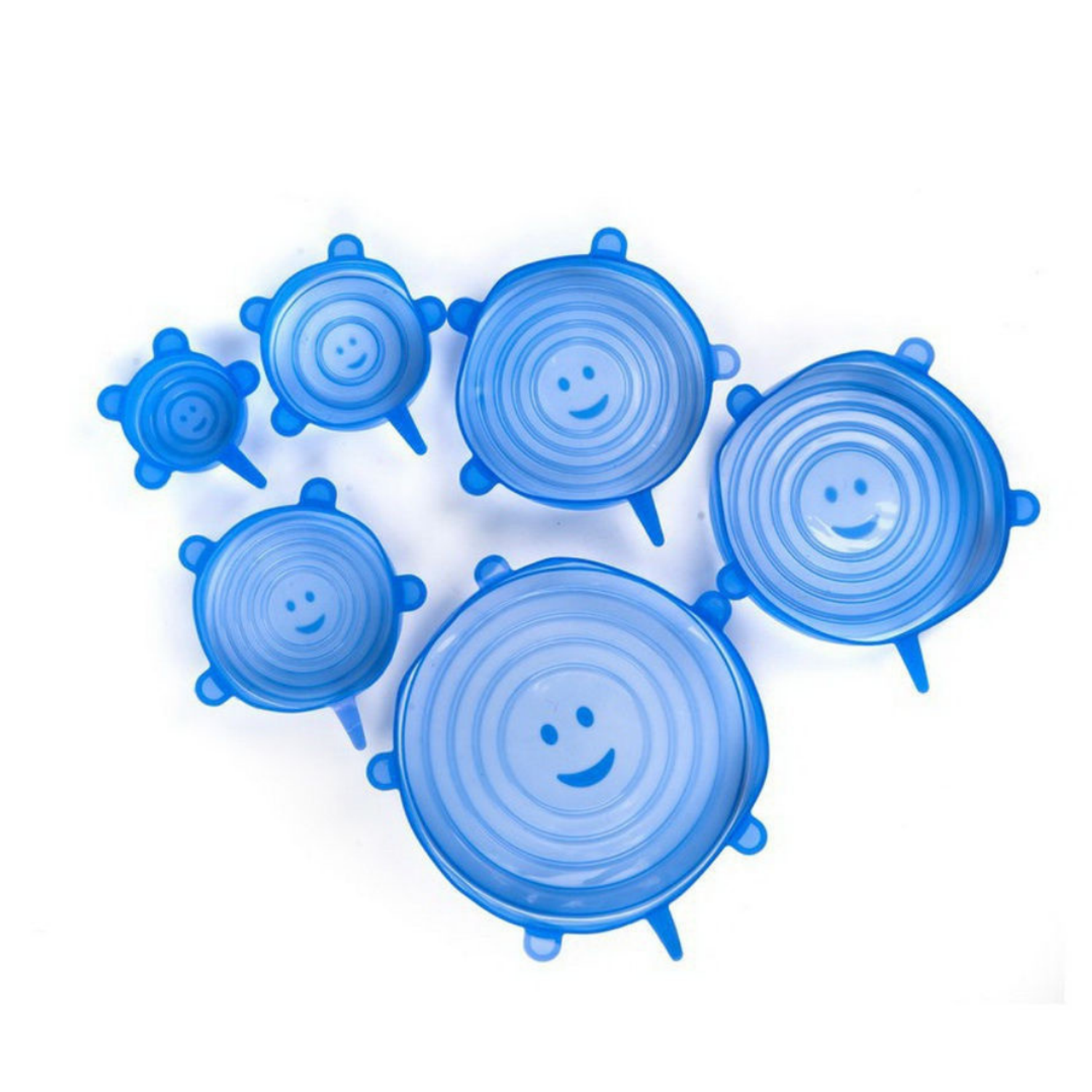 Крышки силиконовые AiBer растягивающиеся для посуды 6 шт в наборе - фото 1