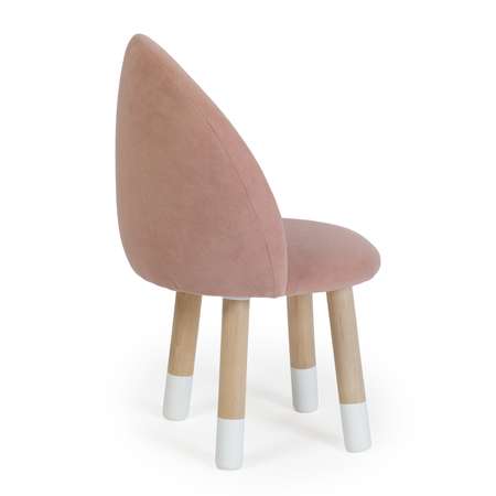 Стул-кресло Тутси детское на ножках для малышей пыльно-розовый 34х34х59 см