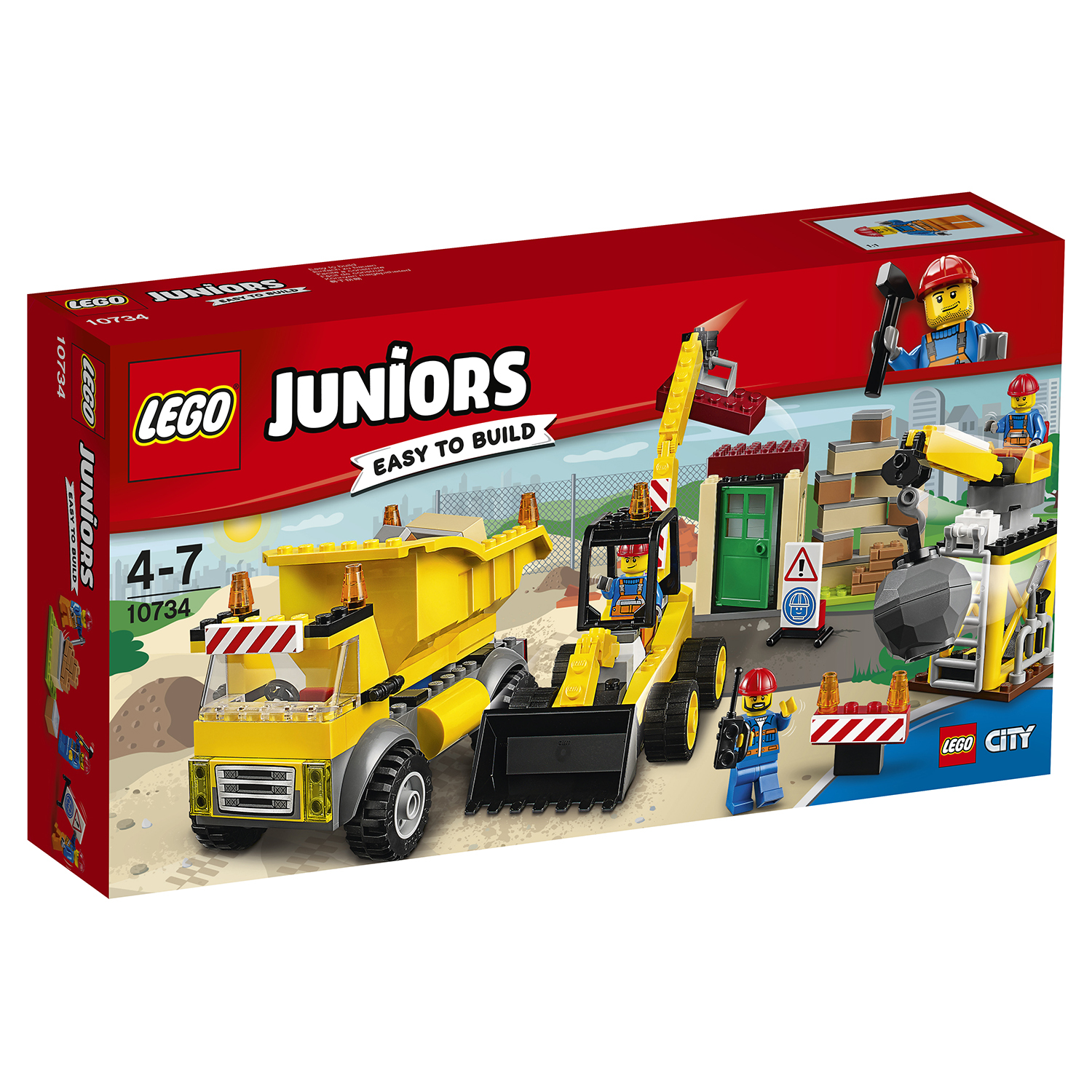 Конструктор LEGO Juniors Стройплощадка (10734) купить по цене 2499 ₽ в  интернет-магазине Детский мир