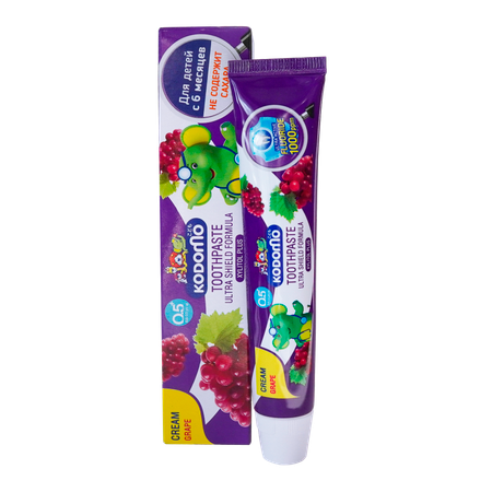 Зубная паста Lion Kodomo для детей с 6 месяцев с ароматом винограда 40 г