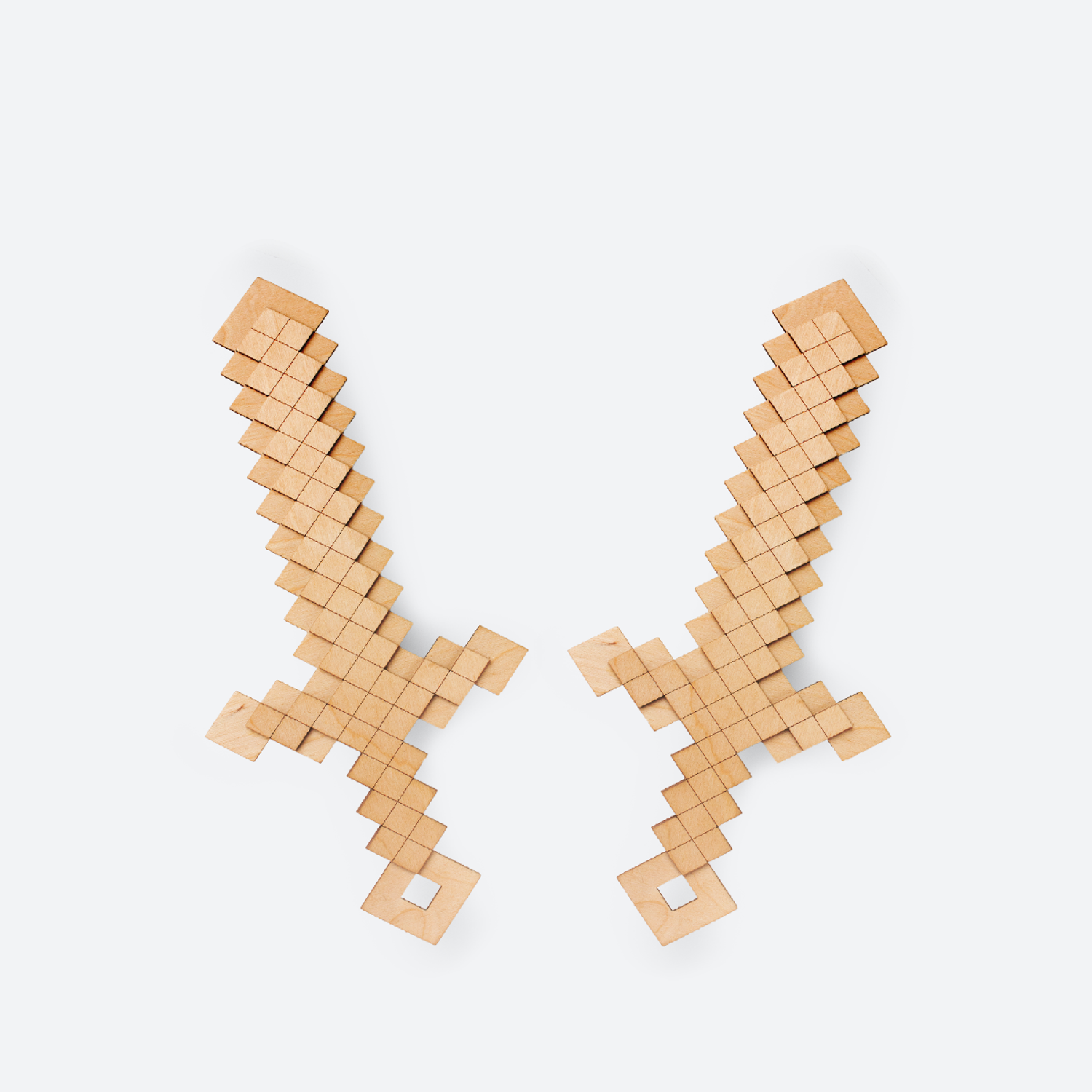 Мечи Minecraft BIZIQUEST деревянные - фото 1