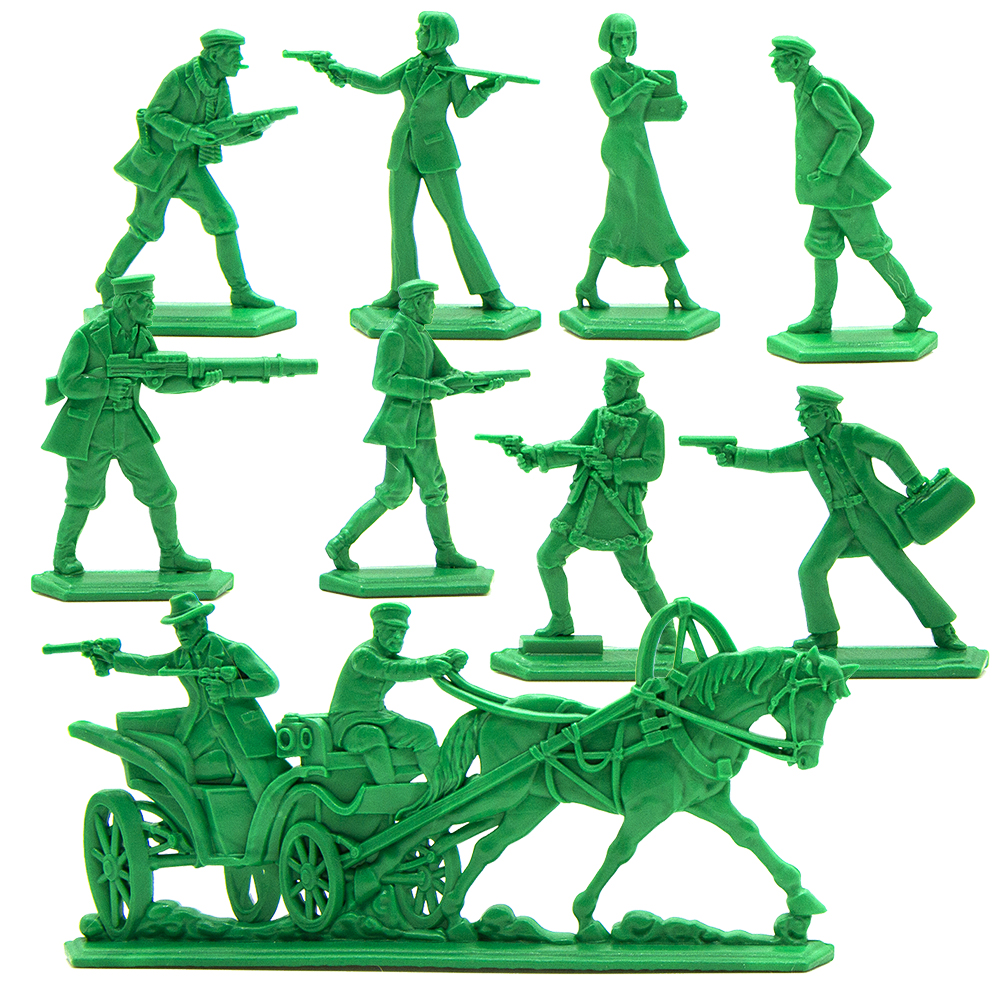 Набор солдатиков Воины и Битвы Налетчики цвет зеленый - фото 1