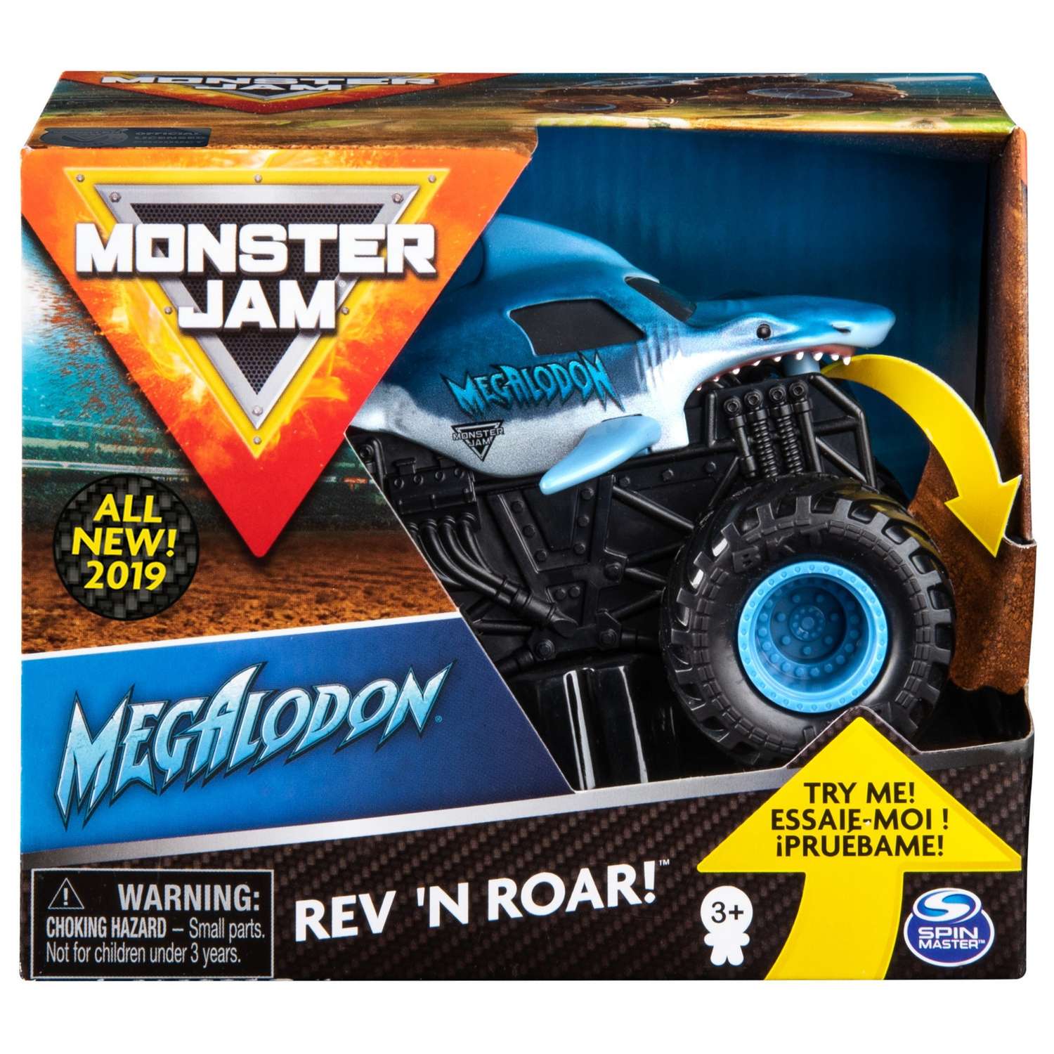 Машинка Monster Jam Звуки мотора 1:43 Megladon 6053251 6053251 - фото 2