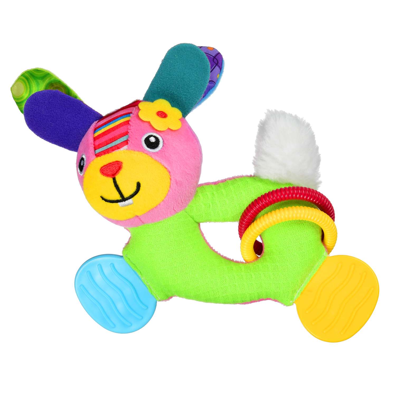 Мягкая игрушка Uviton с прорезывателем и погремушкой Bright friend Собачка - фото 2