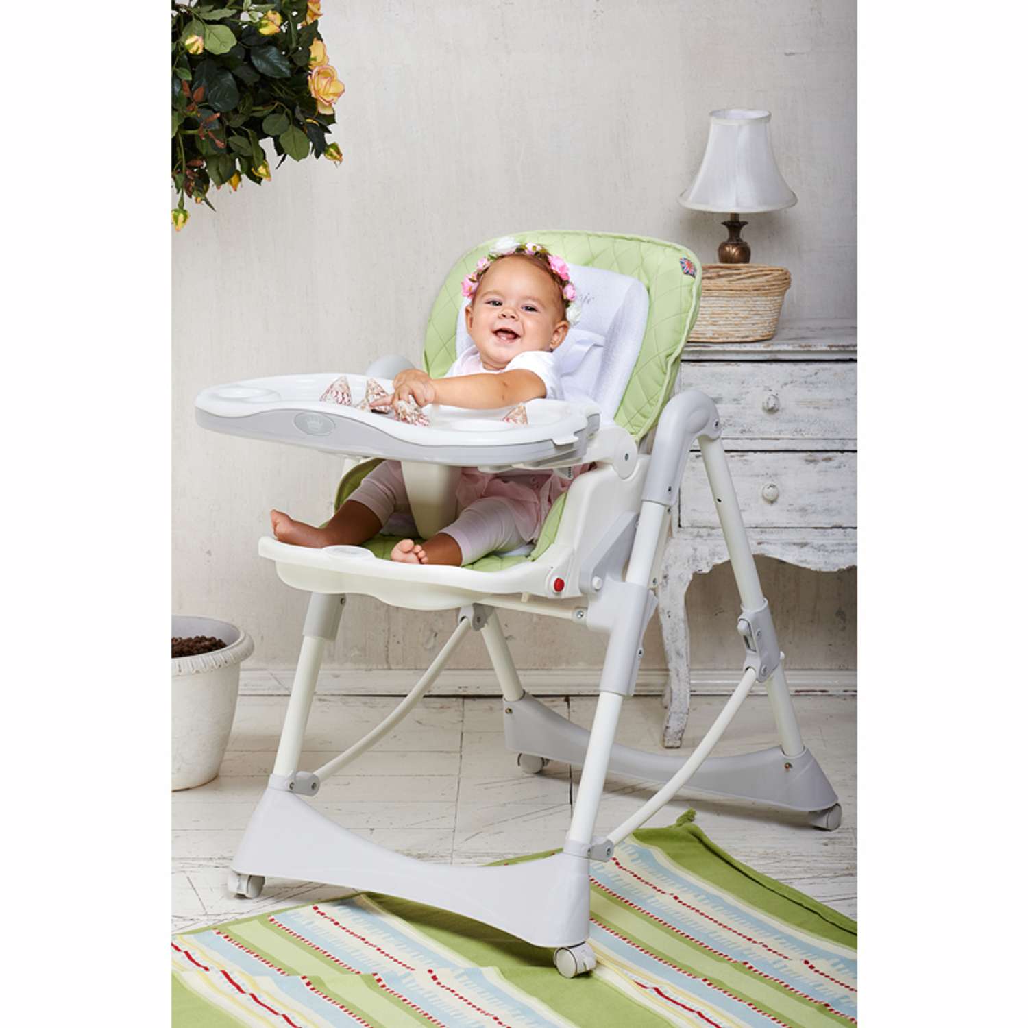 Стул для кормления Happy Baby William Lilac в ассортименте - фото 9