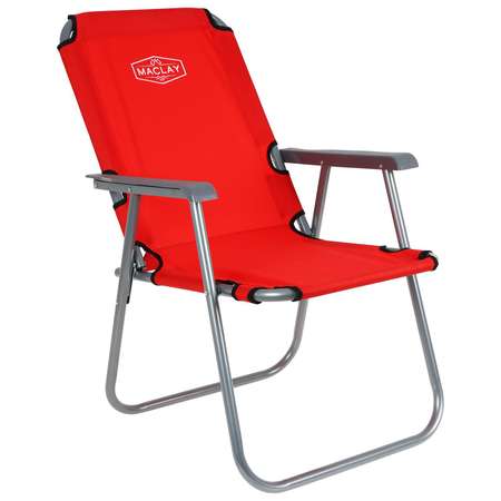 Кресло Maclay туристическое с подлокотниками р. 55 х 46 х 84 см до 100 кг цвет красный