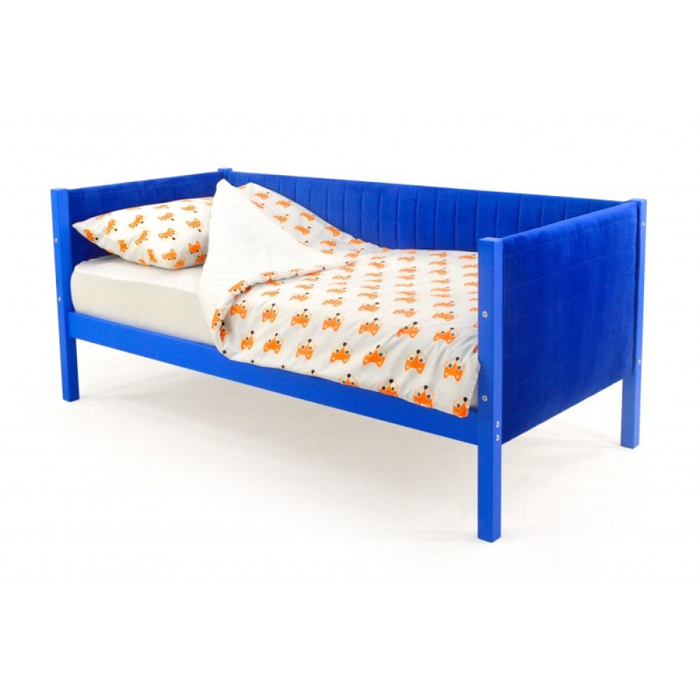 Детская кровать-тахта мягкая Бельмарко Svogen синий - фото 1