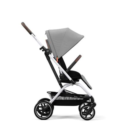 Коляская детская Cybex Eezy S Twist+ 2 SLV Lava Grey с дождевиком и бампером