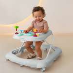 Ходунки детские Amarobaby First Steps с электронной игровой панелью Серый